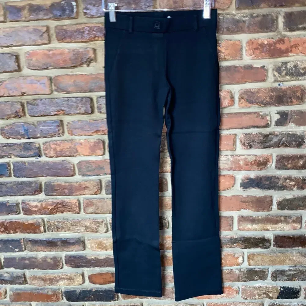 New Betabrand Black Classic Straight Leg Dress Yoga Pants Size XXS Short Petite
